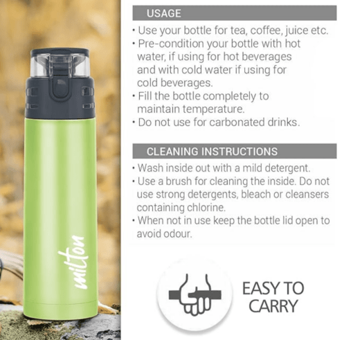Milton Atlantis 900 Thermosteel Water Bottle, 750 ml - Image 3